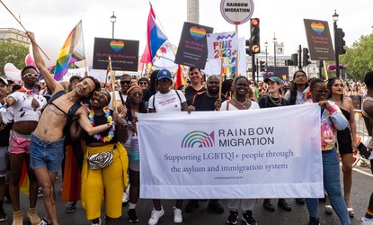Rainbow Migration-Rainbow Migration service users at Pride in London 2023-4