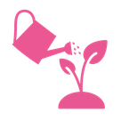 Watering plant